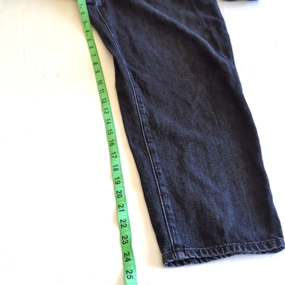 VERONICA BEARD Annie Cargo Denim Jumpsuit in Washed Onyx Black Size S - Picture 9 of 14